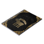 Golden-teken van Capricorn Notitieboek (Linkerzijde)