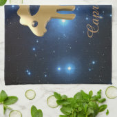 Golden-teken van Capricorn Theedoek (Gevouwen)