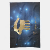 Golden-teken van Capricorn Theedoek (Verticaal)