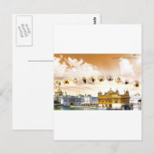 GOLDEN TEMPEL MET SIKH GURUS BRIEFKAART (Voorkant / Achterkant)