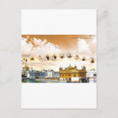 GOLDEN TEMPEL MET SIKH GURUS BRIEFKAART (Voorkant)