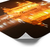 Golden Temple Amritsar Noord-India bij nacht Poster (Hoek)
