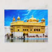 GOLDEN TEMPLE BLUE SKY BACKGROUND AMRITSAR BRIEFKAART (Voorkant)