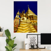 Golden Temple - Chiang Mai - Thailand Poster (Thuiskantoor)
