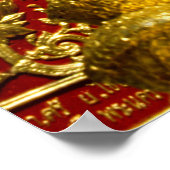 Golden Temple - Chiang Mai - Thailand Poster (Hoek)