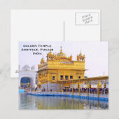 Golden Temple India Toerisme Reizen Toevoegen aan Briefkaart (Voorkant / Achterkant)