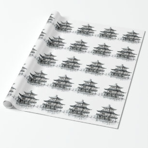 Golden temple Kyoto Japan Cadeaupapier