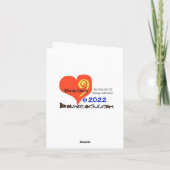 Golden Tennis Racket en Ball Outline Card Kaart (Achterkant)