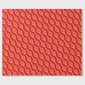 Golden Tennis Rackets Silhouettes Wrapping Paper Cadeaupapier (Vlak)