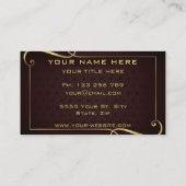 Golden Text Gold Professional-Visitekaartje Visitekaartje (Achterkant)