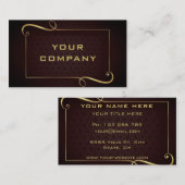 Golden Text Gold Professional-Visitekaartje Visitekaartje (Voorkant / Achterkant)