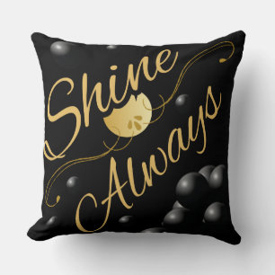 Golden Text Zonnestelsel Ontwerp Kussen