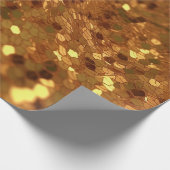 Golden Texture 1 - elverwant en luxueus Cadeaupapier (Hoek)