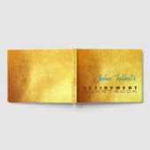 Golden Texture 2 aangepaste pensionering gastenboe Gastenboek (Volledig)