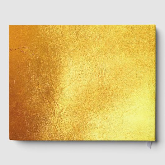 Golden Texture 2 aangepaste pensionering gastenboe Gastenboek (Achterkant)