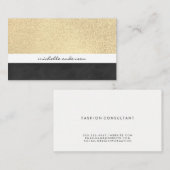 Golden Texture Color Blocks Visitekaartje (Voorkant / Achterkant)