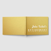 Golden Texture Custom Pensioen Gastboek Gastenboek (Volledig)