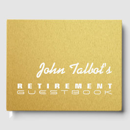 Golden Texture Custom Pensioen Gastboek Gastenboek