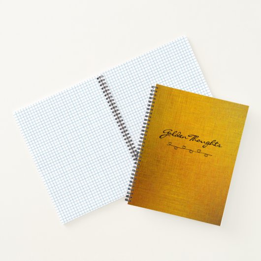 Golden Texture Notitieboek (Binnen)