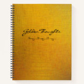 Golden Texture Notitieboek (Voorkant)