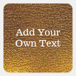 Golden Texture Vierkante Sticker