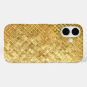 Golden Textured Tile Case-Mate iPhone Case (Achterkant (horizontaal))