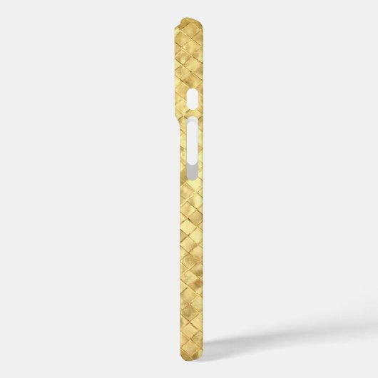 Golden Textured Tile Case-Mate iPhone Case (Achterkant / Links)