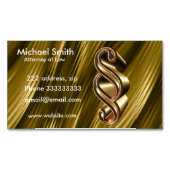 Golden textuur magnetisch visitekaartje (Voorkant)
