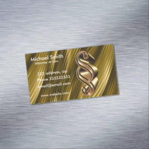 Golden textuur magnetisch visitekaartje