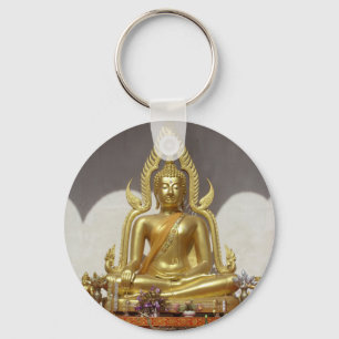 Golden Thai Buddha Sleutelhanger