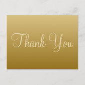 Golden Thank You Briefkaart (Voorkant)