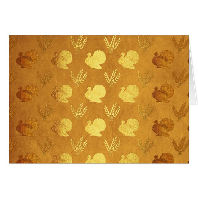 Golden Thanksgiving met Turkije (Voorkant Horizontaal)