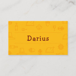 Golden Thanksgiving-pictogram Plaatskaartje