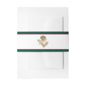 Golden Thistle bruiloft Uitnodigingen Wikkel (Voorkant Voorbeeld)