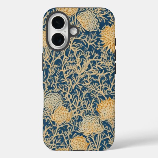 Golden Thistle Tangle - IPhone 16 Hoesje (Achterkant)