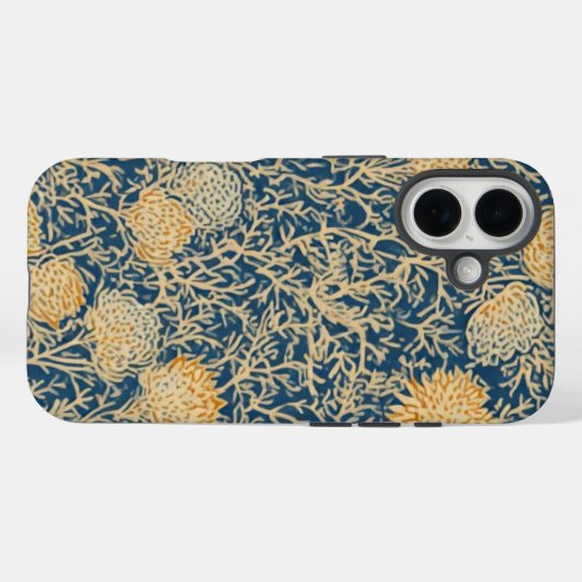 Golden Thistle Tangle - IPhone 16 Hoesje (Achterkant (horizontaal))