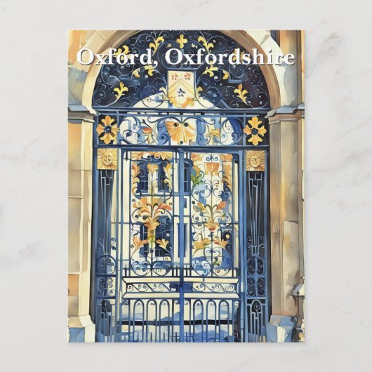 Golden Threshold: poort van Oxford Briefkaart (Voorkant)