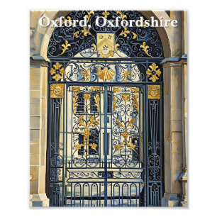 Golden Threshold:  poort van Oxford Foto Afdruk