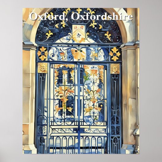 Golden Threshold:  poort van Oxford Poster (Voorkant)