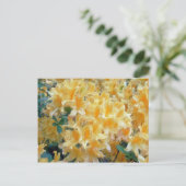 Golden Throated Yellow Azaleasbloemen Briefkaart (Staand voorkant)