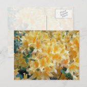 Golden Throated Yellow Azaleasbloemen Briefkaart (Voorkant / Achterkant)