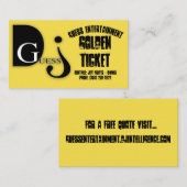 Golden Ticket (Voorkant / Achterkant)