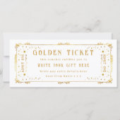 Golden Ticket Birthday Voucher Ticket (Voorkant)