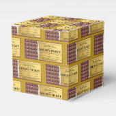 Golden Ticket Chocolate Snoep Bar Bedankdoosjes (Voorkant Zijde)