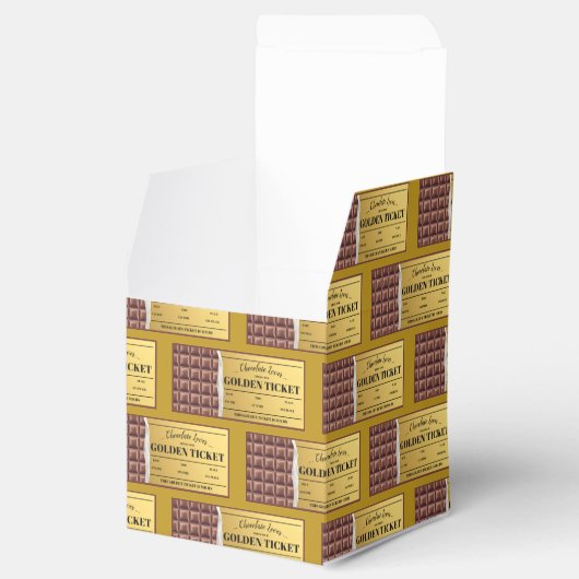 Golden Ticket Chocolate Snoep Bar Bedankdoosjes (Geopend)