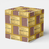 Golden Ticket Chocolate Snoep Bar Bedankdoosjes (Achterkant)
