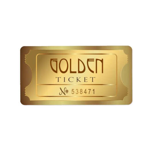 Golden Ticket geeft één sterren gratis toegang to Etiket (Voorkant)