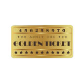 Golden Ticket geeft een sterrenfeest toe Etiket (Voorkant)