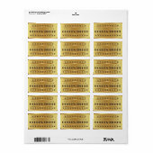 Golden Ticket geeft een sterrenfeest toe Etiket (Full Sheet)