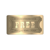 Golden Ticket geeft een sterrennummerboier toe Etiket (Voorkant)